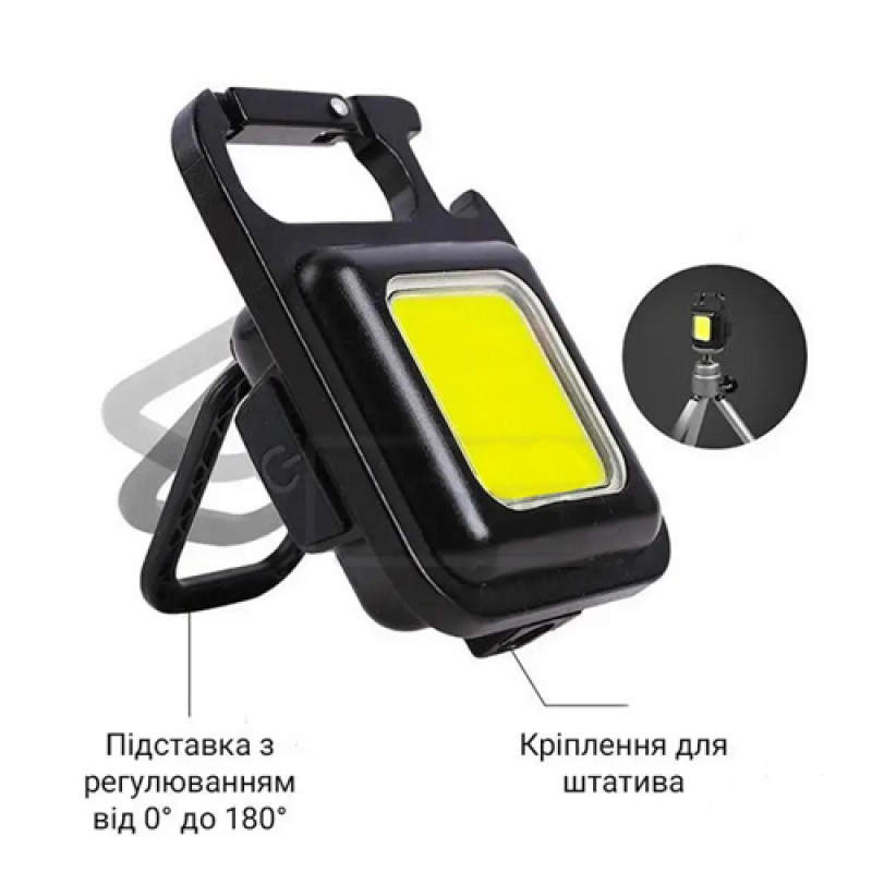 Ліхтар MULTIFUNCTIONAL BL-J031-COB metal, Li-Ion акумулятор, магніт, карабін, відкривачка, ЗУ Type-C