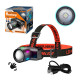 Ліхтар налобний NIGHT VISION FLUORESCENCE KX-1832-TG, Motion Sensor, Li-Ion акумулятор, індикація заряду, ЗУ Type-C, zoom