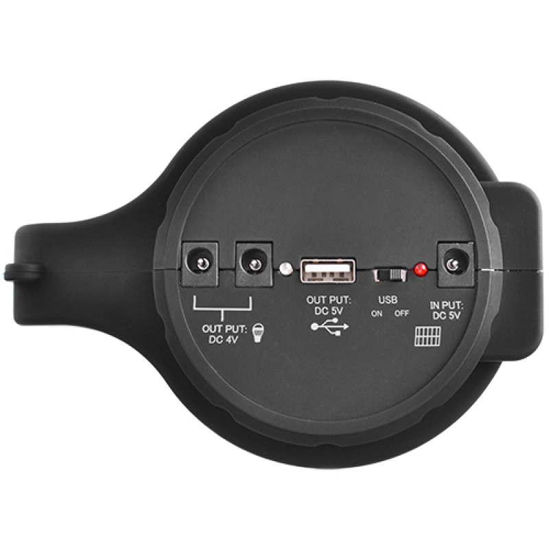 Ліхтар переносний YJ-1902T, 5W+22SMD 2 лампи 3W, сонячна панель, акумулятор, power bank