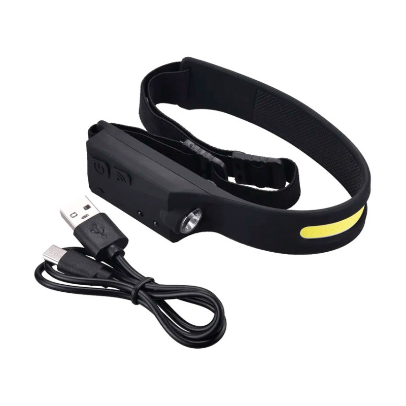 Налобний ліхтар стрічка BL-G28 XPE+COB USB CHARGE