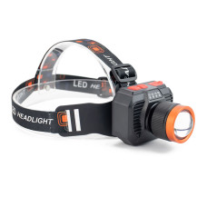 Ліхтар налобний 622-TG 15W, Li-Ion акумулятор, ЗУ Type-C, жовтий фільтр, zoom, Box оптом
