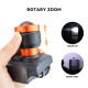 Фонарь налобный 622-TG 15W, Li-Ion аккумулятор, ЗУ Type-C, желтый фильтр, zoom, Box оптом