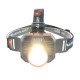 Фонарь налобный 622-TG 15W, Li-Ion аккумулятор, ЗУ Type-C, желтый фильтр, zoom, Box оптом