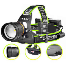 Ліхтар налобний BL-A8-P50, 1 РЕЖИМ, 2×18650, ЗУ Type-C, zoom, Box оптом