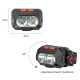 Ліхтар налобний PLD-SL02/CY-2023-XPG (White+Yellow), Motion Sensor, Li-Ion акумулятор, ЗУ Type-C, Box оптом