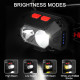 Ліхтар налобний PLD-SL02/CY-2023-XPG (White+Yellow), Motion Sensor, Li-Ion акумулятор, ЗУ Type-C, Box оптом