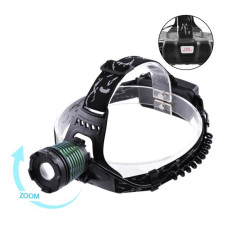 Ліхтар налобний Police 2188-T6, 2×18650, zoom, ЗУ mircoUSB, Box
