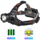 Ліхтар налобний XQ-218-HP50, power bank, 3×18650, signal light, індикація заряду, ЗУ microUSB, Box