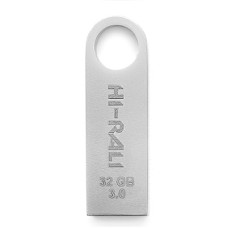 Накопичувач 3.0 USB 32GB Hi-Rali Shuttle серiя срібло