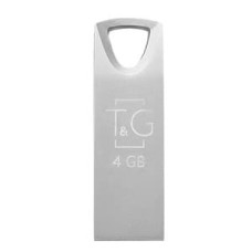 Накопичувач USB 4GB T&G металева серія 117 срібло