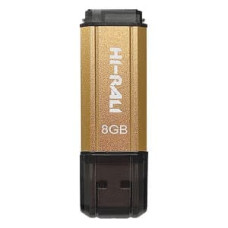 Накопичувач USB 8GB Hi-Rali Stark серiя золото