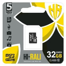 Карта пам’яті microSDHC (UHS-1) 32GB class 10 Hi-Rali без адаптера