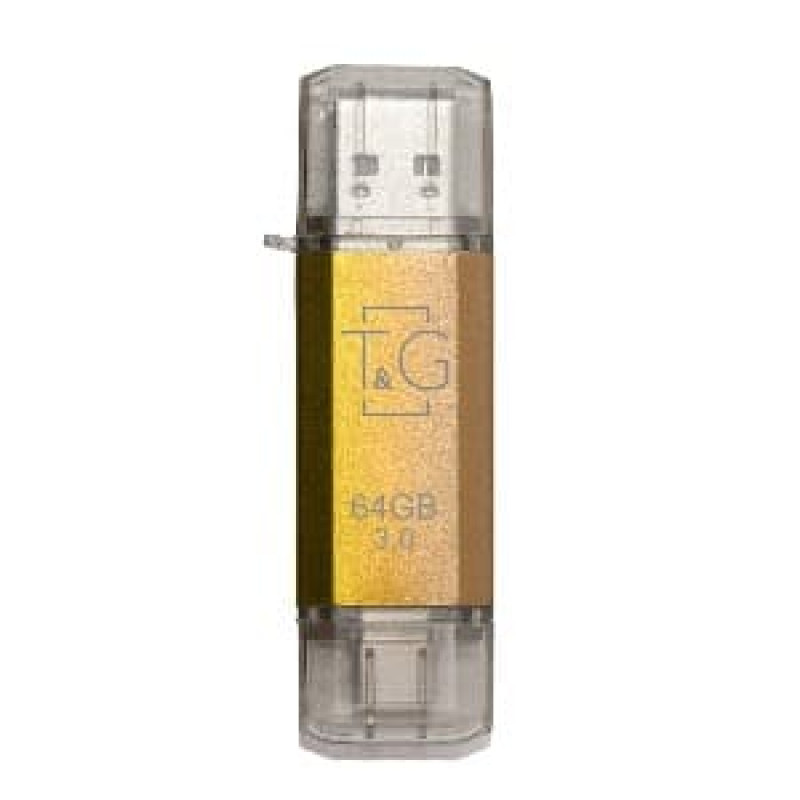 Накопичувач 3.0 USB 64GB T&G Type-C 009 серія Star золото
