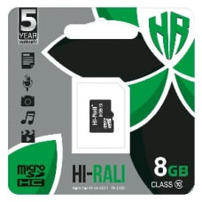 Карта пам'яті microSDHC 8GB class 10 Hi-Rali (без адаптера)
