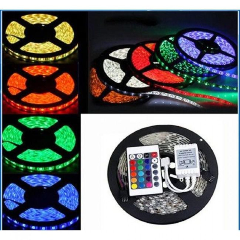 Світлодіодна LED стрічка 5050 RGB Комплект (кольоровий діод)