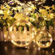 Xmas гірлянд 50 Led 5M (Copper) на мідному дроті (Крапля роси) WW WARM W працює від батарейок + USB