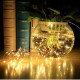 Xmas гірлянд 50 Led 5M (Copper) на мідному дроті (Крапля роси) WW WARM W працює від батарейок + USB