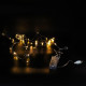 Xmas гірлянд 50 Led 5M (Copper) на мідному дроті (Крапля роси) WW WARM W працює від батарейок + USB
