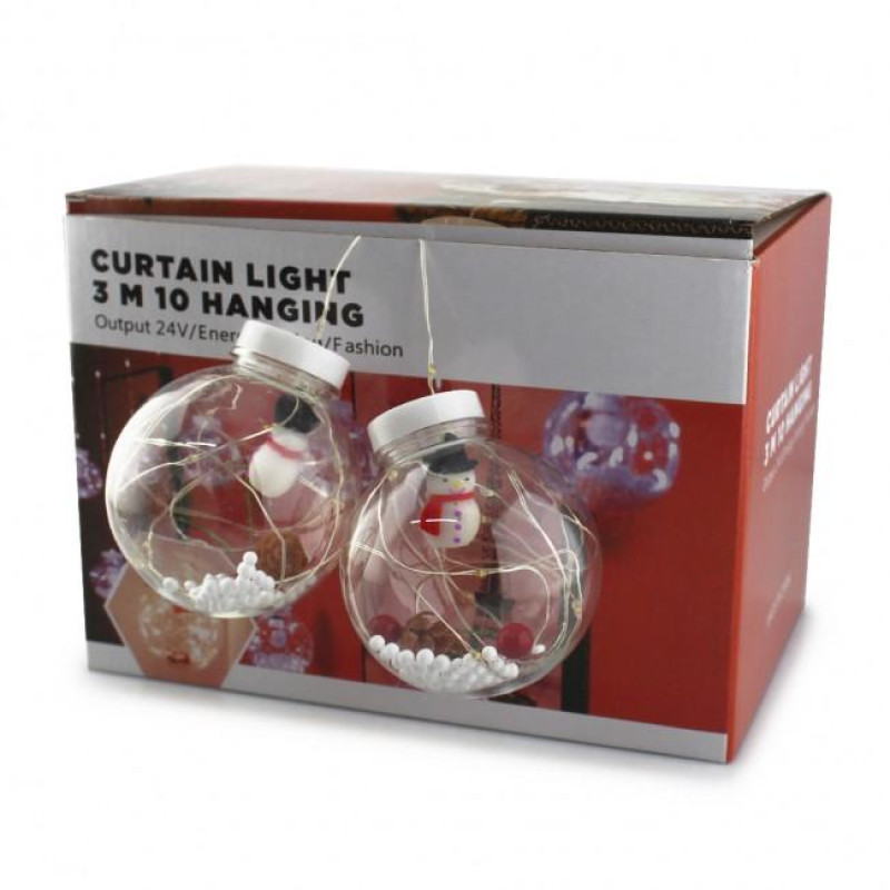 Xmas гирлянда микс 4 вида 200L WW-1 Copper curtain ball lamp WW Тёп.белый 3M*1.5M
