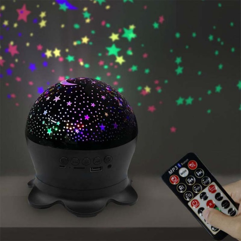 Bluetooth-колонка LIGHT PARTY SY-668 нічник-проектор зоряного неба з USB, SD, FM (60)