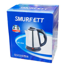 Електрочайник SMURFETT SC-20A з нержавіючої сталі 2л, 1500Вт