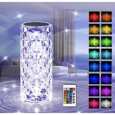 Кришталева настільна лампа Ромб Rgb 4 режими сенсорне керування