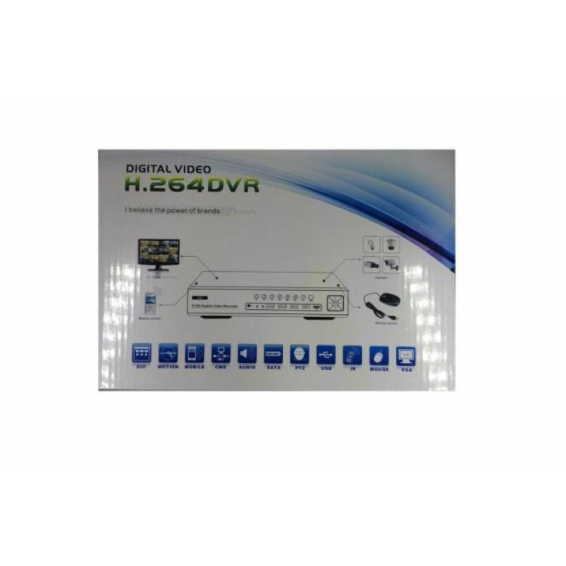 Реєстратор DVR JD-6104V 4ch (H.264)
