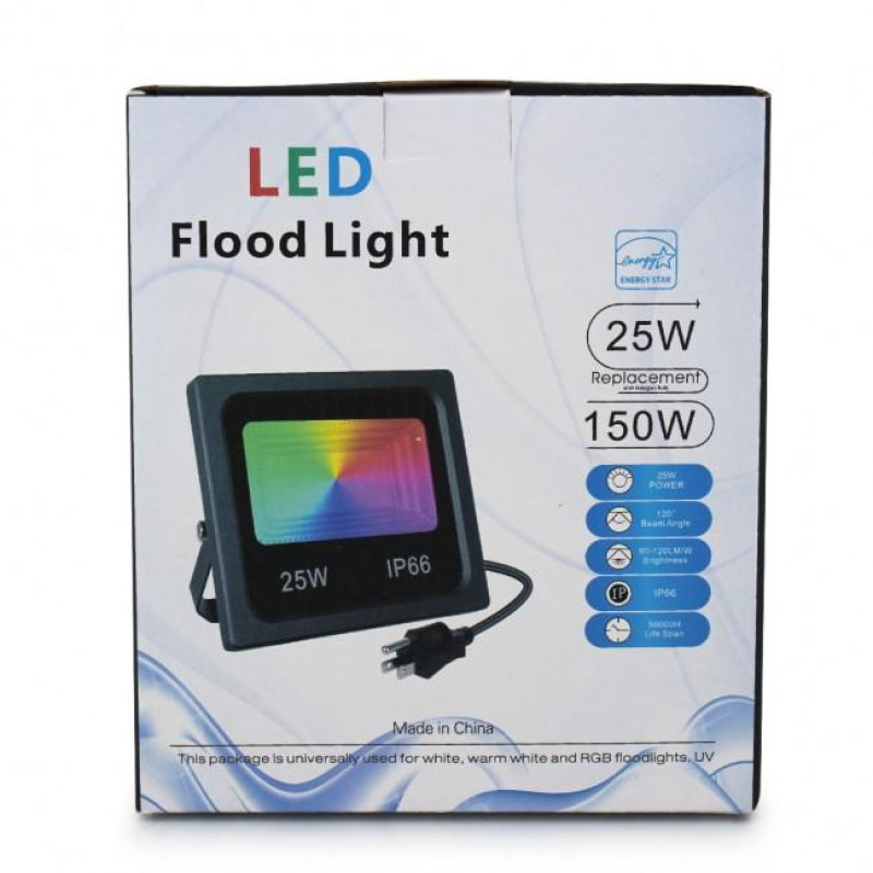 SMART LED ПРОЖЕКТОР 25W IP66 RGB bluetooth з додатком