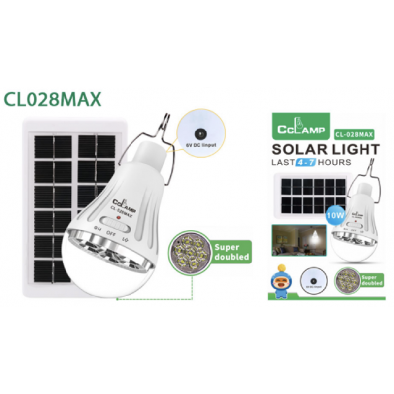 Світлодіодна лампа із сонячною панеллю CL 028 Max