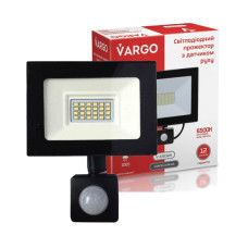 LED прожектор VARGO 20W 6500k 1800lm з датчиком руху