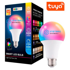 Смарт лампочка RGB, E27, WIFI (APP TUYA)
