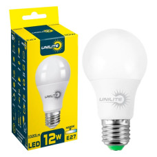 LED лампа UNILITE A60 12W E27 1020lm 4000K