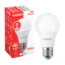 LED лампа VARGO A60 8W E27 4000K 760lm