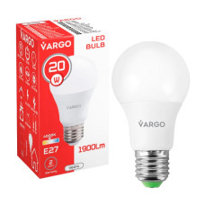 LED лампа VARGO A80 20W E27 4000K 1900lm