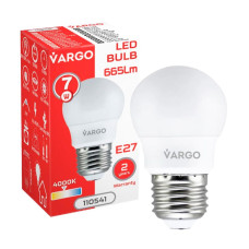 LED лампа VARGO G45 7W E27 665lm 4000K