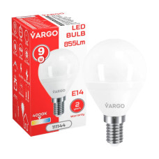 LED лампа VARGO G45 9W E14 855lm 4000K