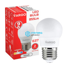 LED лампа VARGO G45 9W E27 855lm 4000K