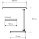 LED світильник настільний EUROLAMP LED-TLB-6W (white), АКБ 1200mAh, 3000-6000K, димер, ЗП Type-C