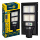 Вуличний акумуляторний світильник UNILITE 60W 6500K із сонячною зарядкою та датчиком руху
