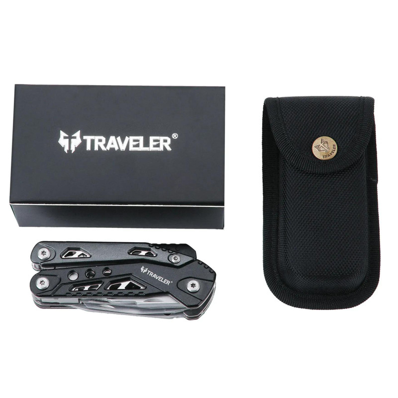 Багатофункціональний ніж (Мультитул) Traveler MQ-034 Black