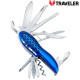 Багатофункціональний ніж Traveler з 11 інструментами K-5011-GSC Black/Blue
