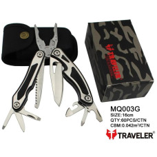 Мультиінструмент (Мультитул) Traveler MQ-003G Deluxe 8 в 1, 16 см