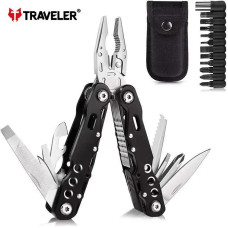 Мультитул Traveler MQ-007D-8G 15 в 1 туристичний, армійський, тактичний, з чохлом 16,2см