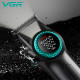 Аккумуляторная машинка для стрижки (clipper) VGR V-001 BLACK, 10 насадок, 9000 RPM, 4600 mAh, LED light, LED display оптом в Украине