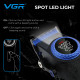 Акумуляторна машинка для стриження (clipper) VGR V-001 BLUE, 10 насадок, 9000 RPM, 4600 mAh, LED light, LED display