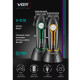 Акумуляторна машинка для стриження (clipper) VGR V-010 GREEN, 6 насадок, 7500 RPM, 2600 mAh, LED display