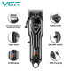 Акумуляторна машинка для стриження (clipper) VGR V-051, 4 насадки, 2500 mAh, LED display