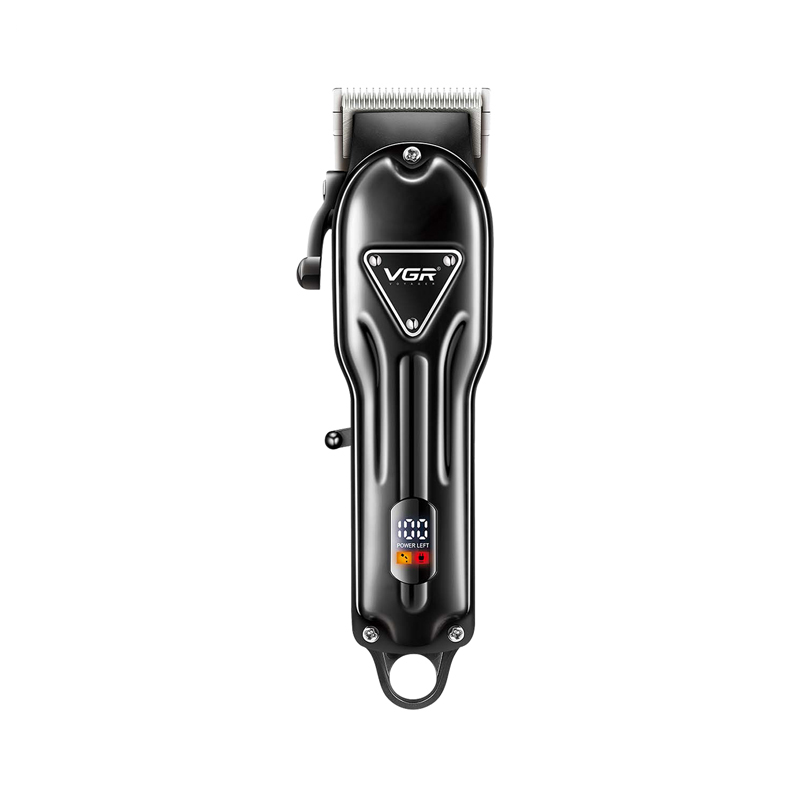 Акумуляторна машинка для стриження (clipper) VGR V-051, 4 насадки, 2500 mAh, LED display
