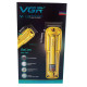 Акумуляторна машинка для стриження (clipper) VGR V-138 GOLD, 4 насадки, 7000 RPM, 2500 mAh, LED display