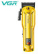 Акумуляторна машинка для стриження (clipper) VGR V-138 GOLD, 4 насадки, 7000 RPM, 2500 mAh, LED display